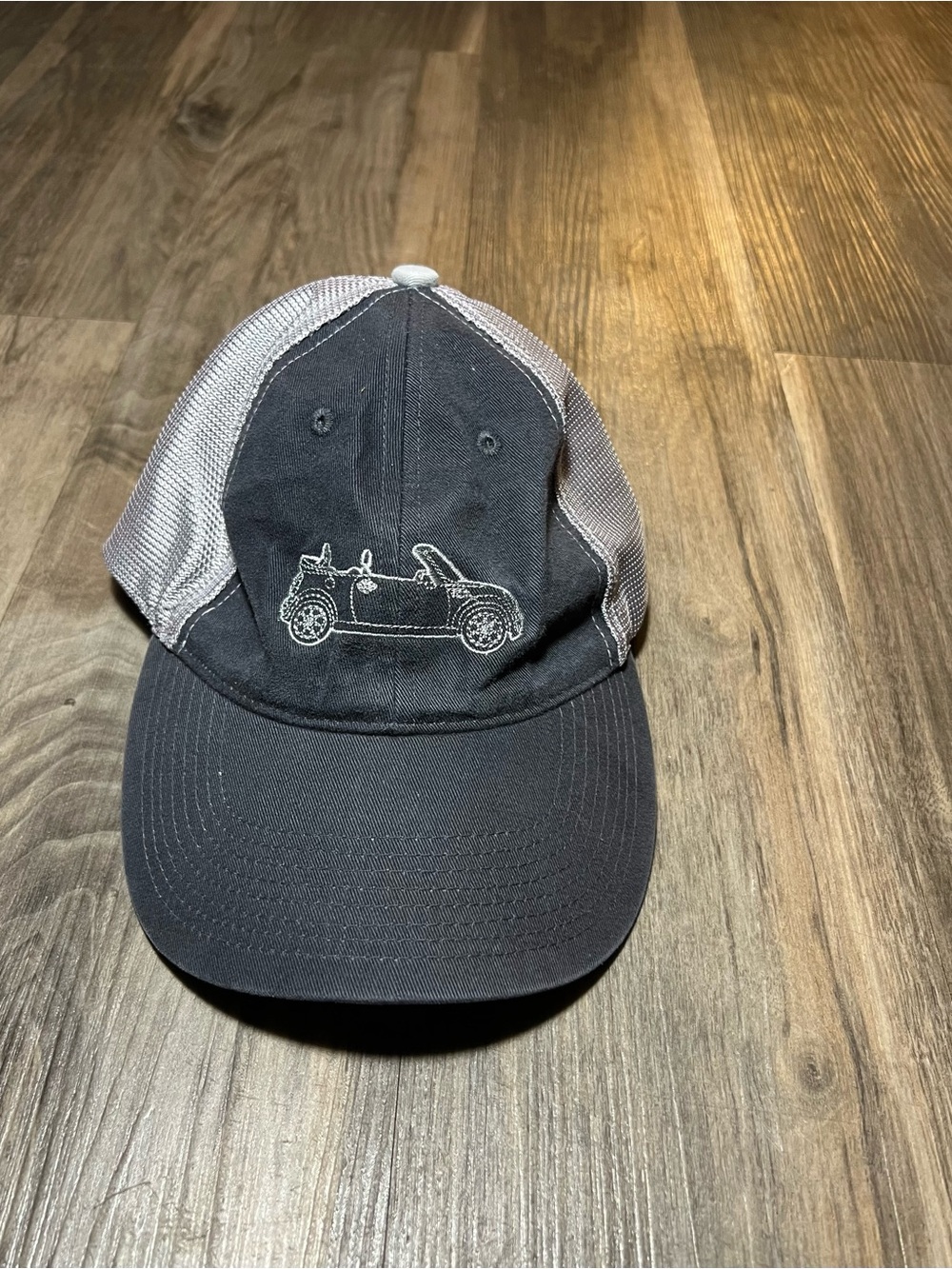 Mini Cooper Mesh Baseball Cap Embroidered Adjustable Strapback Gray Official